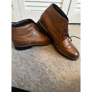 Mens Rockport Leather Causal Chukka‎ Boot Size 10.5